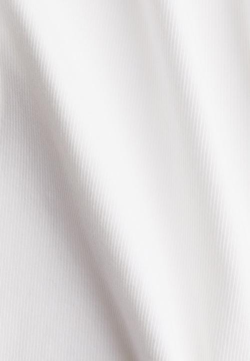 H&M - Ribbed vest top - white