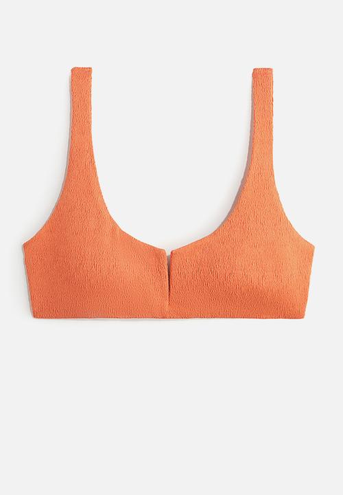 H&M - Padded bikini top - orange