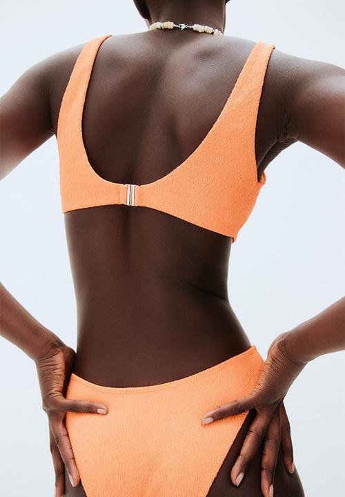 H&M - Padded bikini top - orange