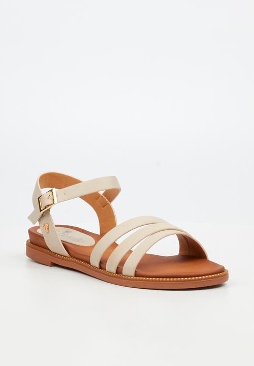 Butterfly Feet - Ellie 11 ankle strap - bone