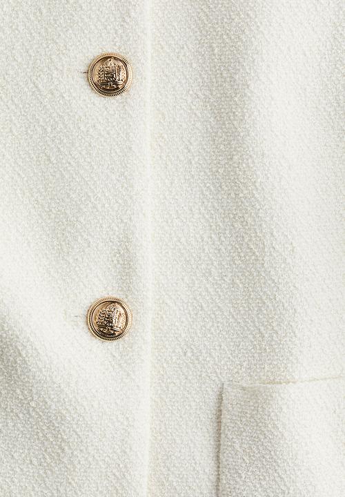 H&M - Short-sleeved jacket - white