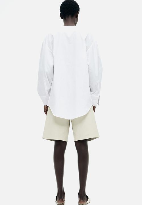 H&M - Broderie anglaise blouse - white