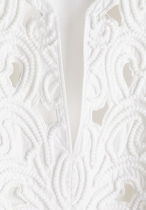 H&M - Broderie anglaise blouse - white