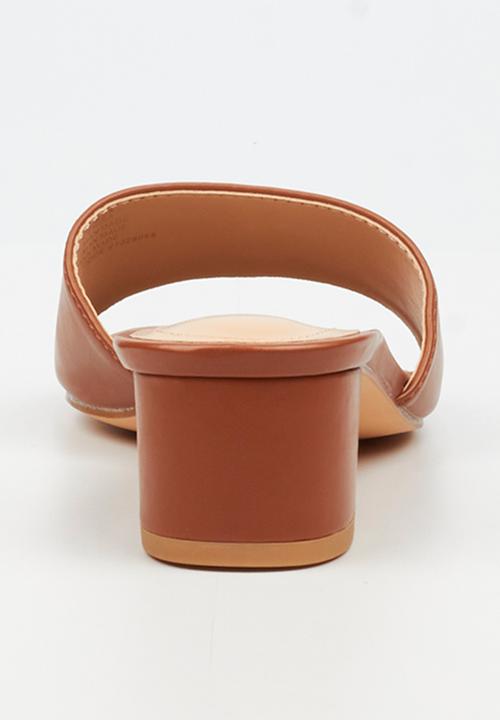 Miss Black - Bina 1 block heel mule - chocolate