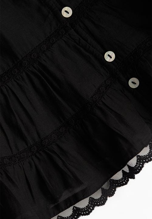H&M - Pintucked blouse - black