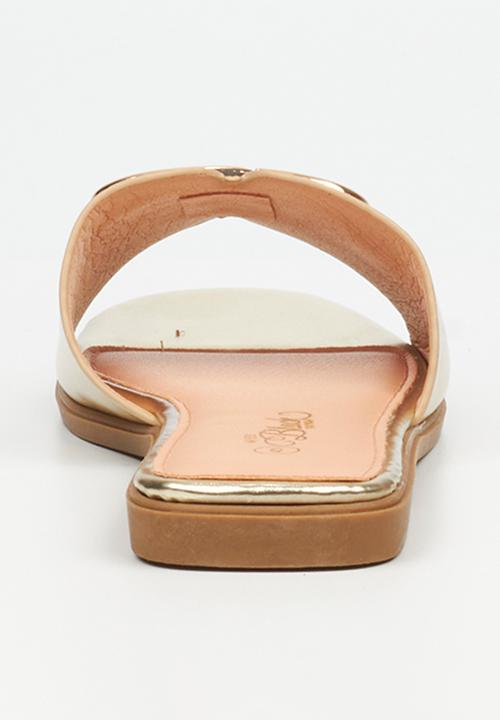 Miss Black - Syrup 1 flat sandal - gold