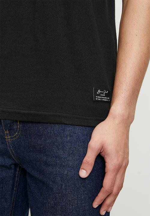 Brave Soul - Ramen Print T-Shirts - Jet Black