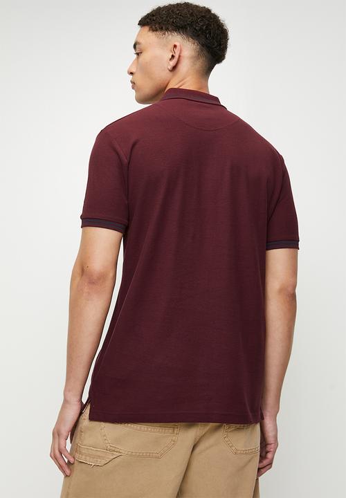 Brave Soul - Polo T-Shirts - Burgundy