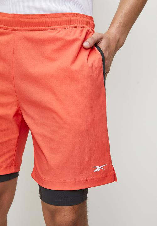 Reebok - Super Light Run Dual Short - Semi Orange Flare