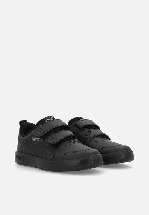 PUMA - Courtflex V3 V Ps - Puma Black-Puma Black-Cast Iron