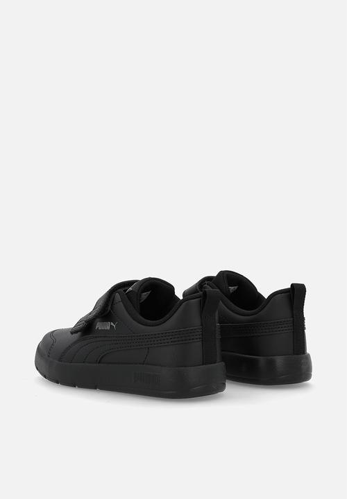 PUMA - Courtflex V3 V Ps - Puma Black-Puma Black-Cast Iron