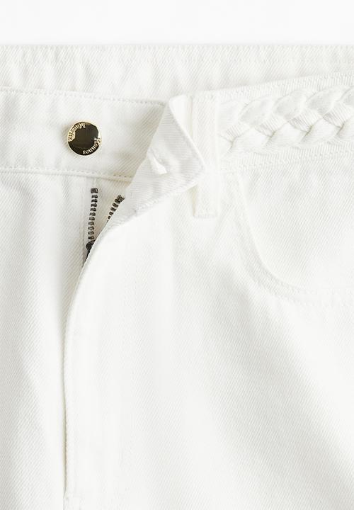 H&M - Wide high jeans - white