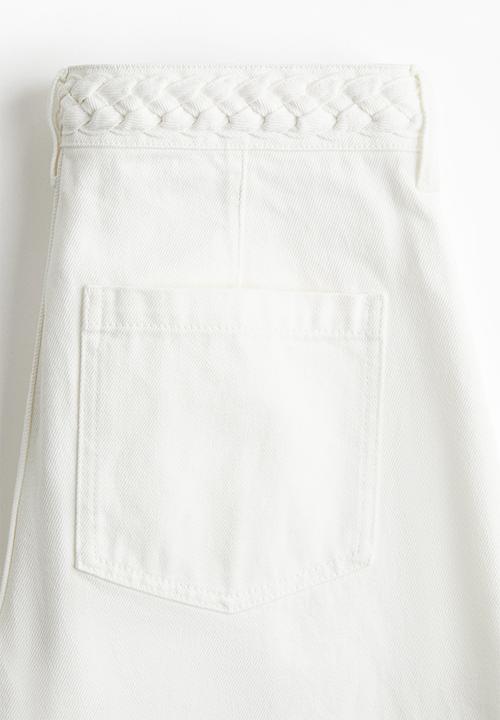 H&M - Wide high jeans - white