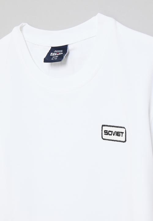 SOVIET - Boys box fit tee - white