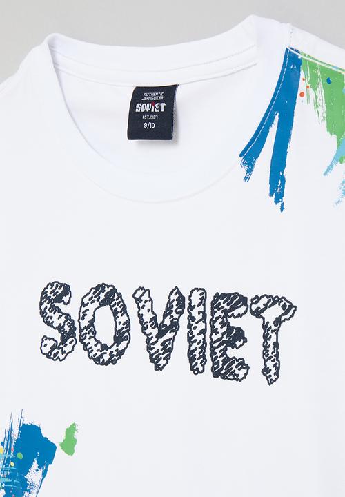 SOVIET - Boys fashion T-shirt - white