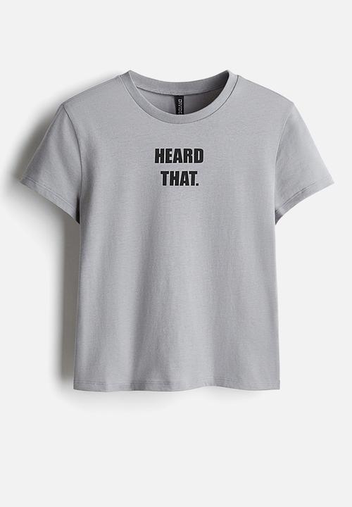 H&M - Printed t-shirt - grey,multi