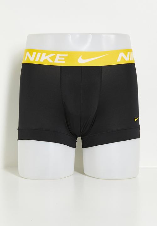 Nike - Dri-Fit Essential Micro Sport 3 Pack Trunk - BLACK - LIGHTENING/ PICANTE RED/ CINNAMON