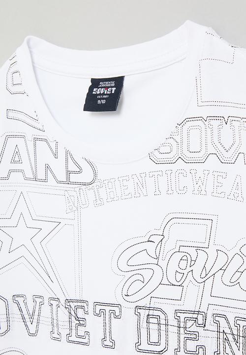 SOVIET - Boys fashion T-shirt - white