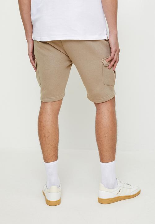 Brave Soul - Cargo Knit Shorts - Stone