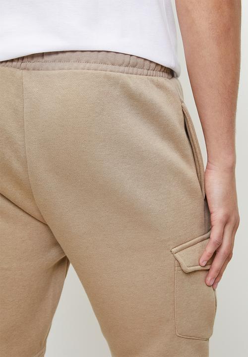 Brave Soul - Cargo Knit Shorts - Stone