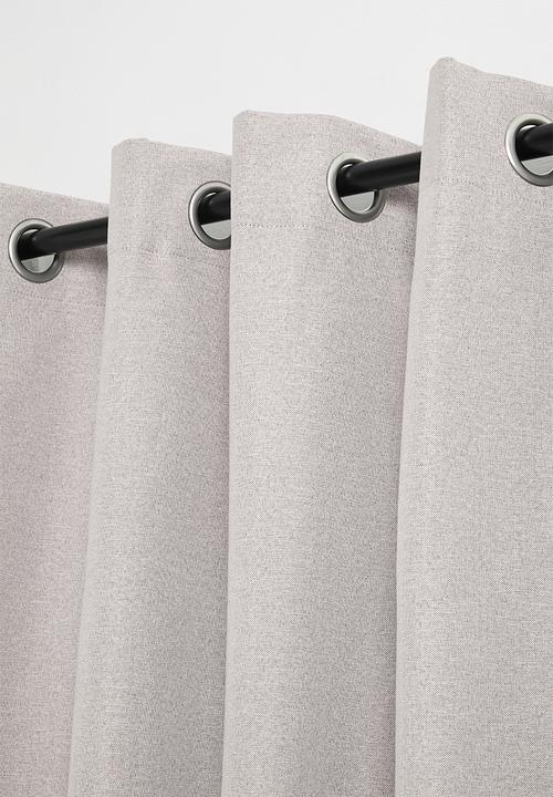 Sixth Floor - Avalon 100% Blockout Eyelet - Natural/Grey