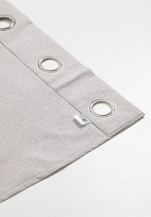 Sixth Floor - Avalon 100% Blockout Eyelet - Natural/Grey