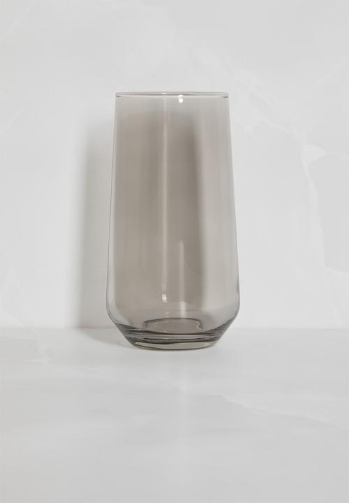 Excellent Houseware - Smoke tumbler glass set of 2 - grey