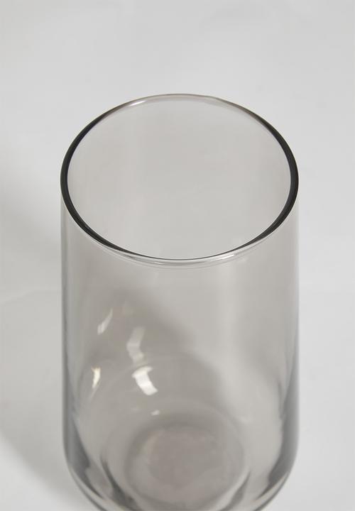 Excellent Houseware - Smoke tumbler glass set of 2 - grey