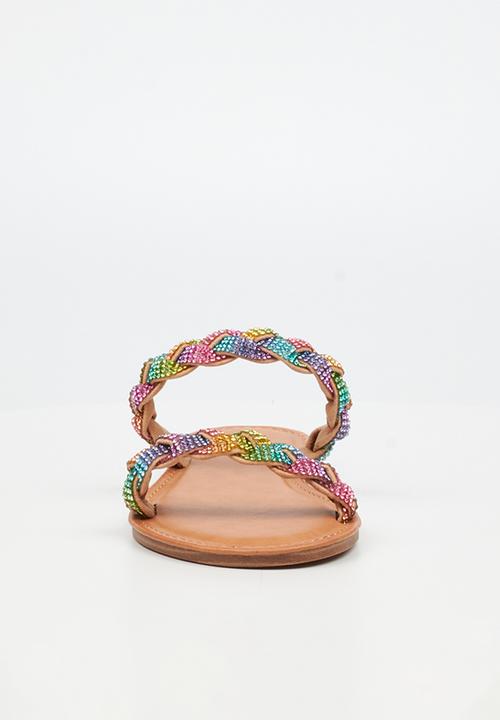 Miss Black - Basil 4 braided sandal - multi