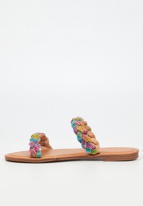 Miss Black - Basil 4 braided sandal - multi
