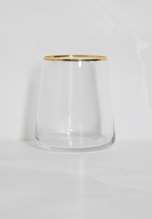Excellent Houseware - Celebration wine glass set of 2 - clear