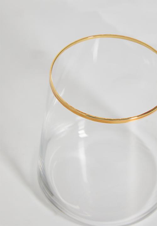 Excellent Houseware - Celebration wine glass set of 2 - clear