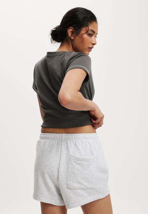 Cotton On - Fleece sweatshort - soft grey marle