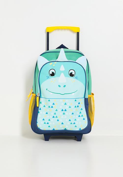 Dino wheely suitcase - blue