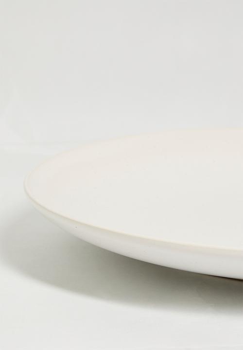 Excellent Houseware - Billy dinner plate set of 4 - white