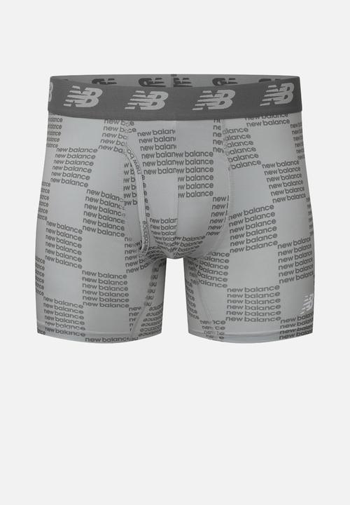 New Balance  - Premium 6In Boxer Briefs 3Pk - Charcoal