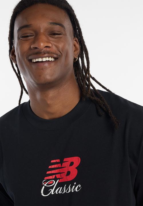 New Balance  - Hoops Classic Graphic Tee - Black