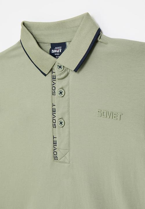 SOVIET - Boys fashion golfer - light sage