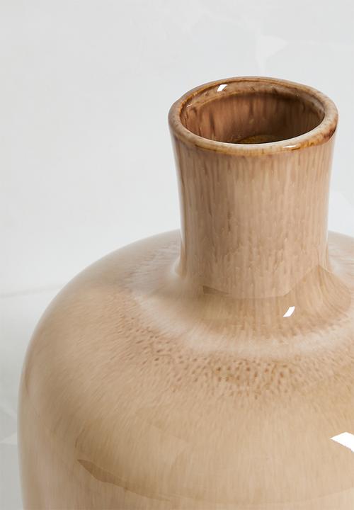 H&S - Ceramic Vase - Taupe