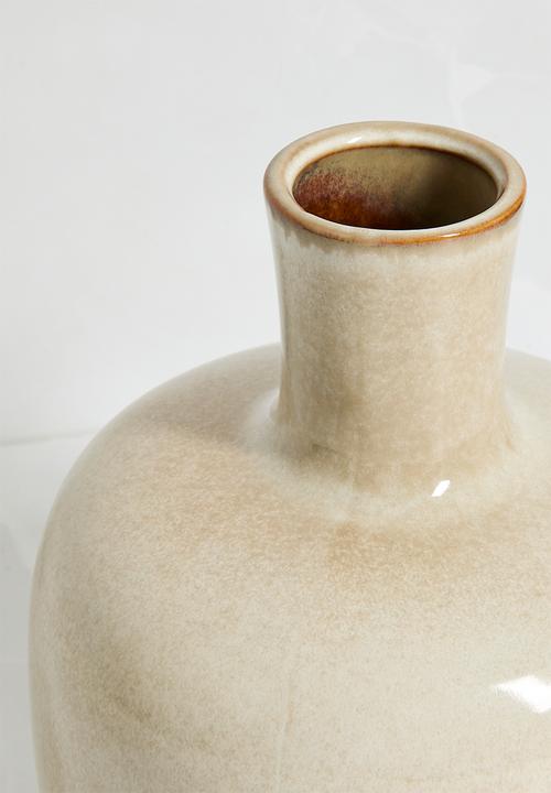 H&S - Ceramic Vase - Beige
