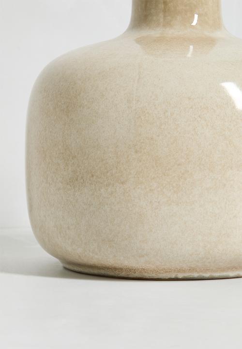 H&S - Ceramic Vase - Beige
