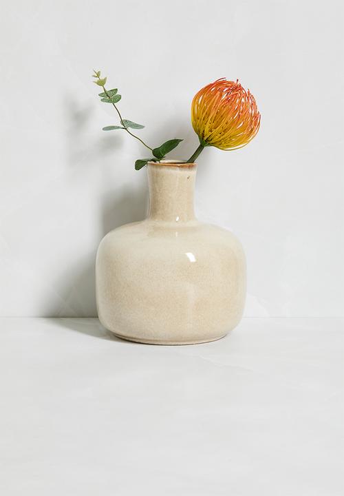 H&S - Ceramic Vase - Beige