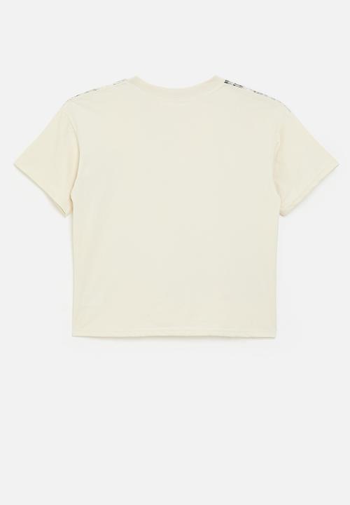 Pop Candy - Abstract print tee - cornsilk white