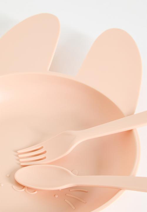 H&S - Bunny dinnerware set - coral