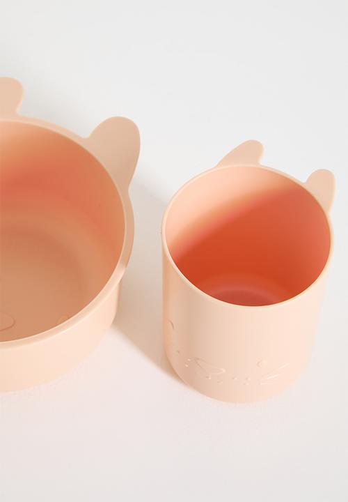 H&S - Bunny dinnerware set - coral