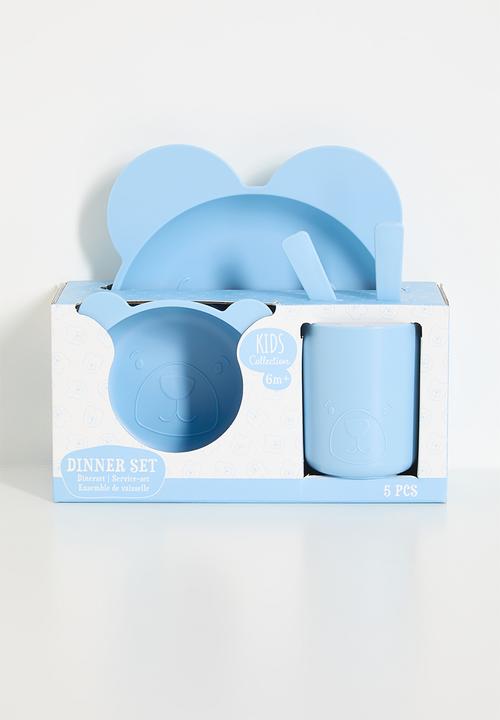 H&S - Bear dinnerware set - blue