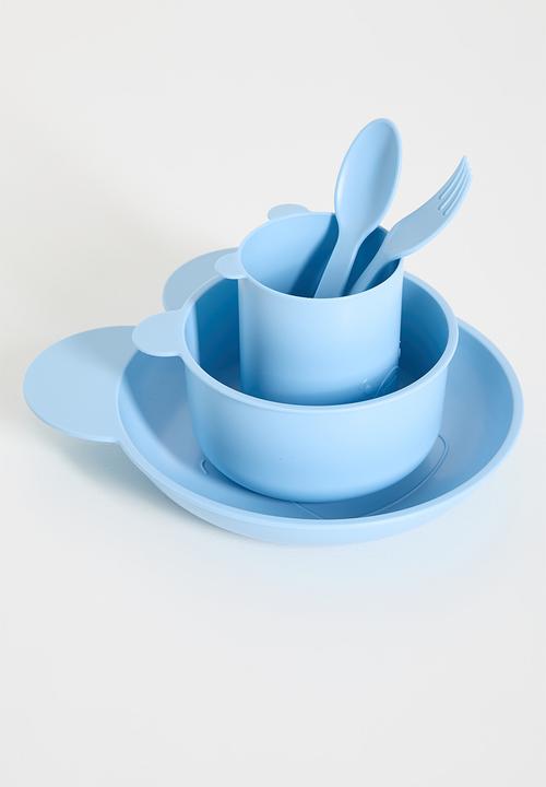 H&S - Bear dinnerware set - blue