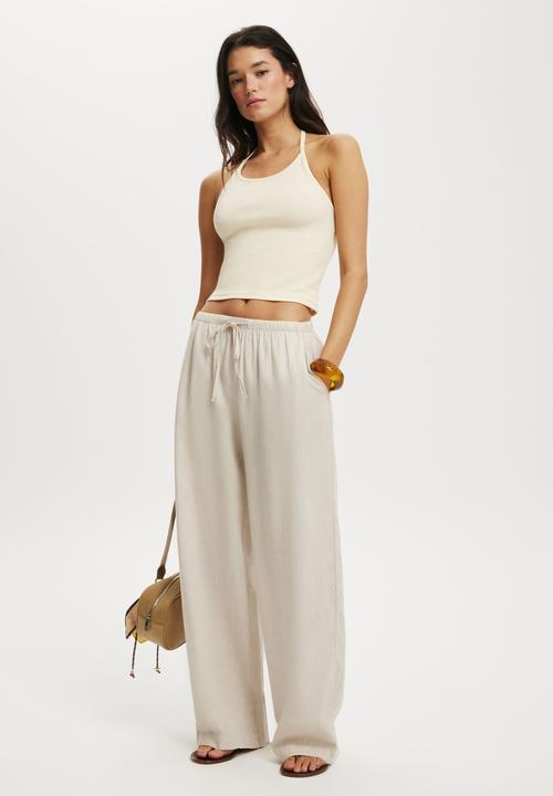 Cotton On - Haven wide leg pant - natural