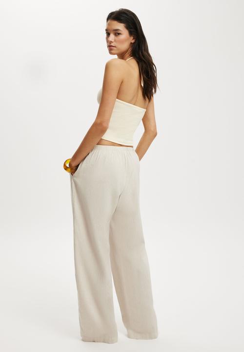 Cotton On - Haven wide leg pant - natural