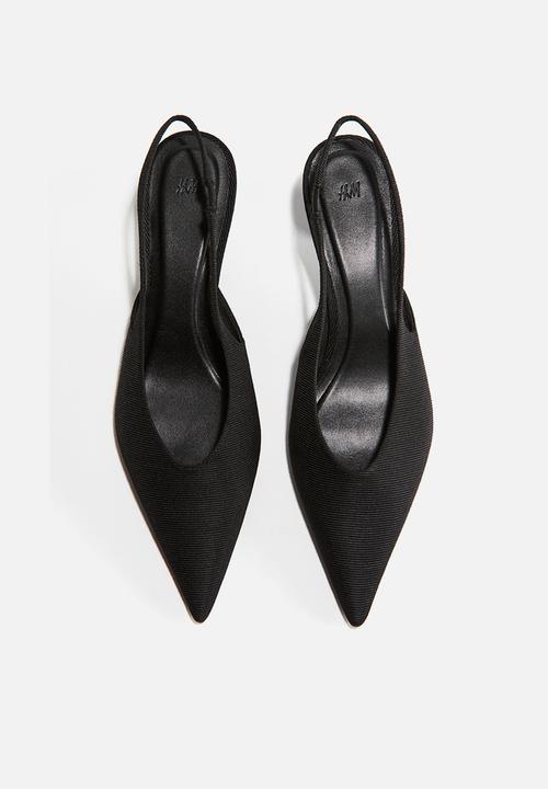 H&M - Pointed slingbacks - black
